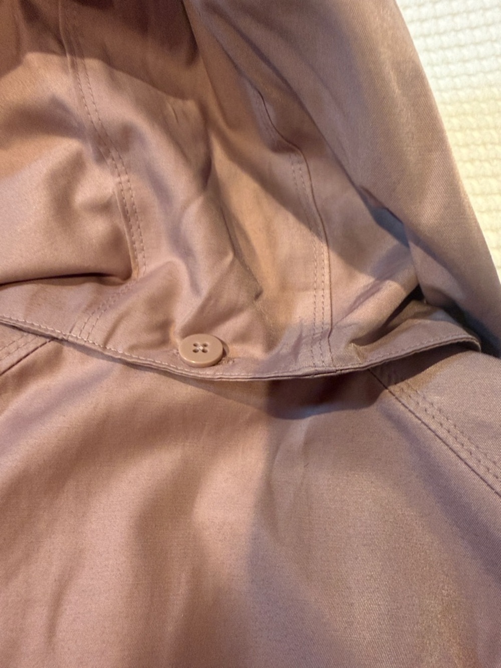 London Fog Mauve Double-Breasted Trench Coat - Picture 4 of 4